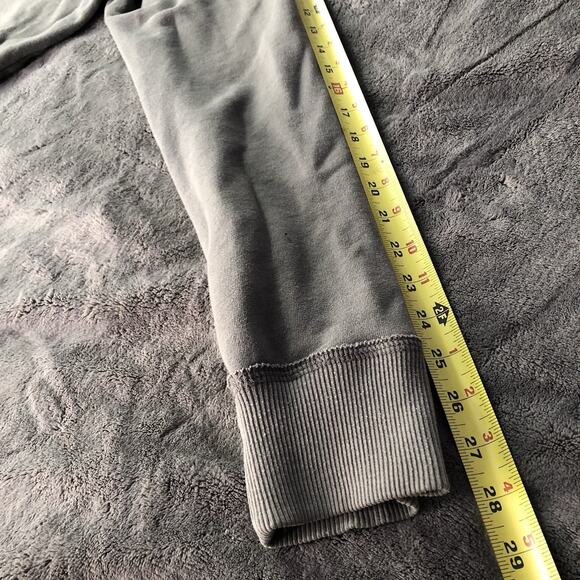 Hollister Surf Club VTG Y2K Hoodie Sweatshirt Unisex M Full Zip Grey Spellout - Picture 5 of 9